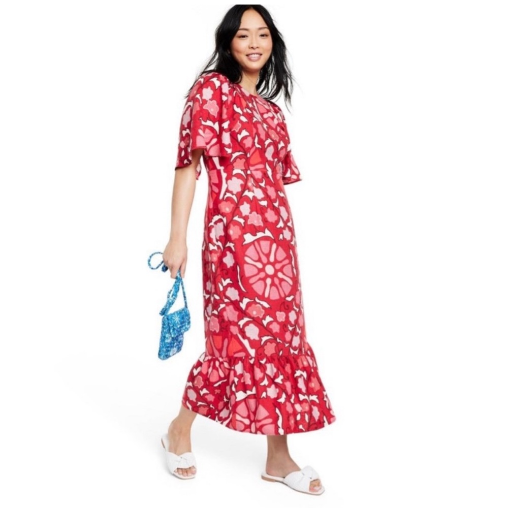 Target x RHODE pink coral zinnia plus size dress NWT